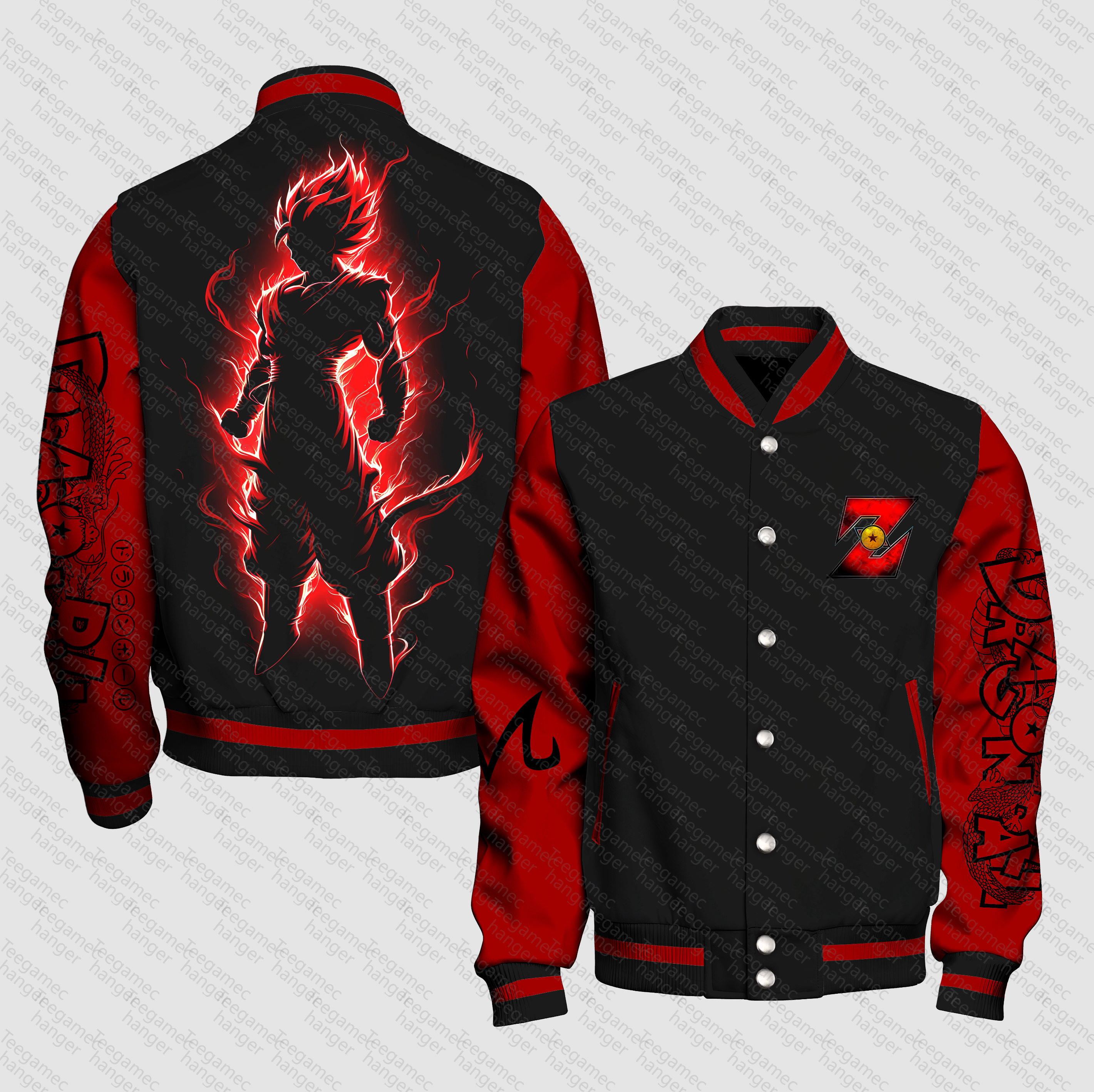 Unisex Vintage Anime Graphic Jacket