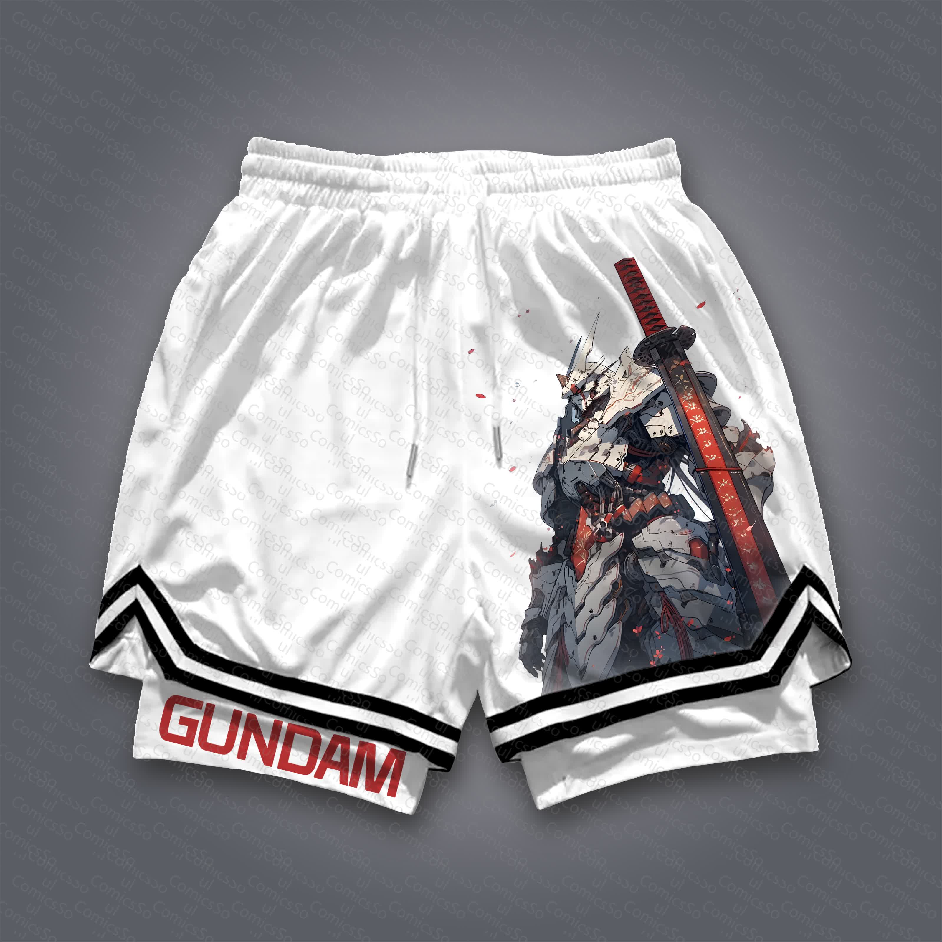 Unisex  “Gundam Series” Casual Anime Streetwear Shorts