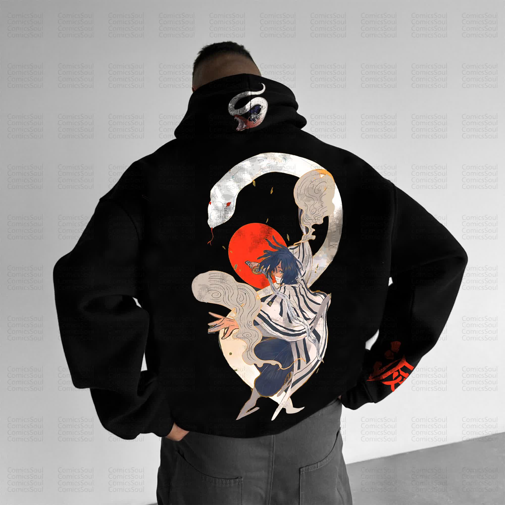 Unisex Anime Graphic Streetwear Vintage Hoodie丨Demon Slayer