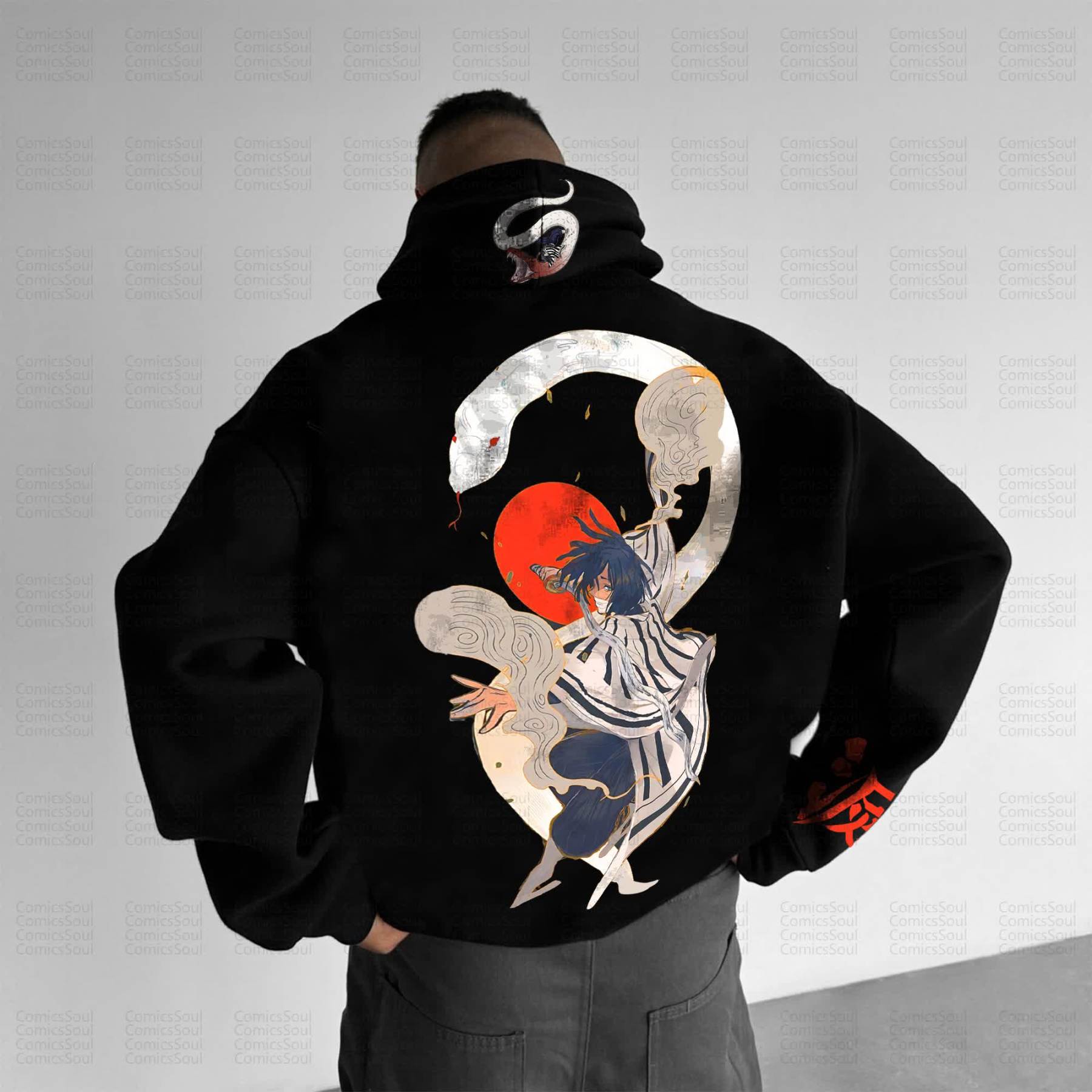 Unisex Anime Graphic Streetwear Vintage Hoodie丨Demon Slayer X Pokémon