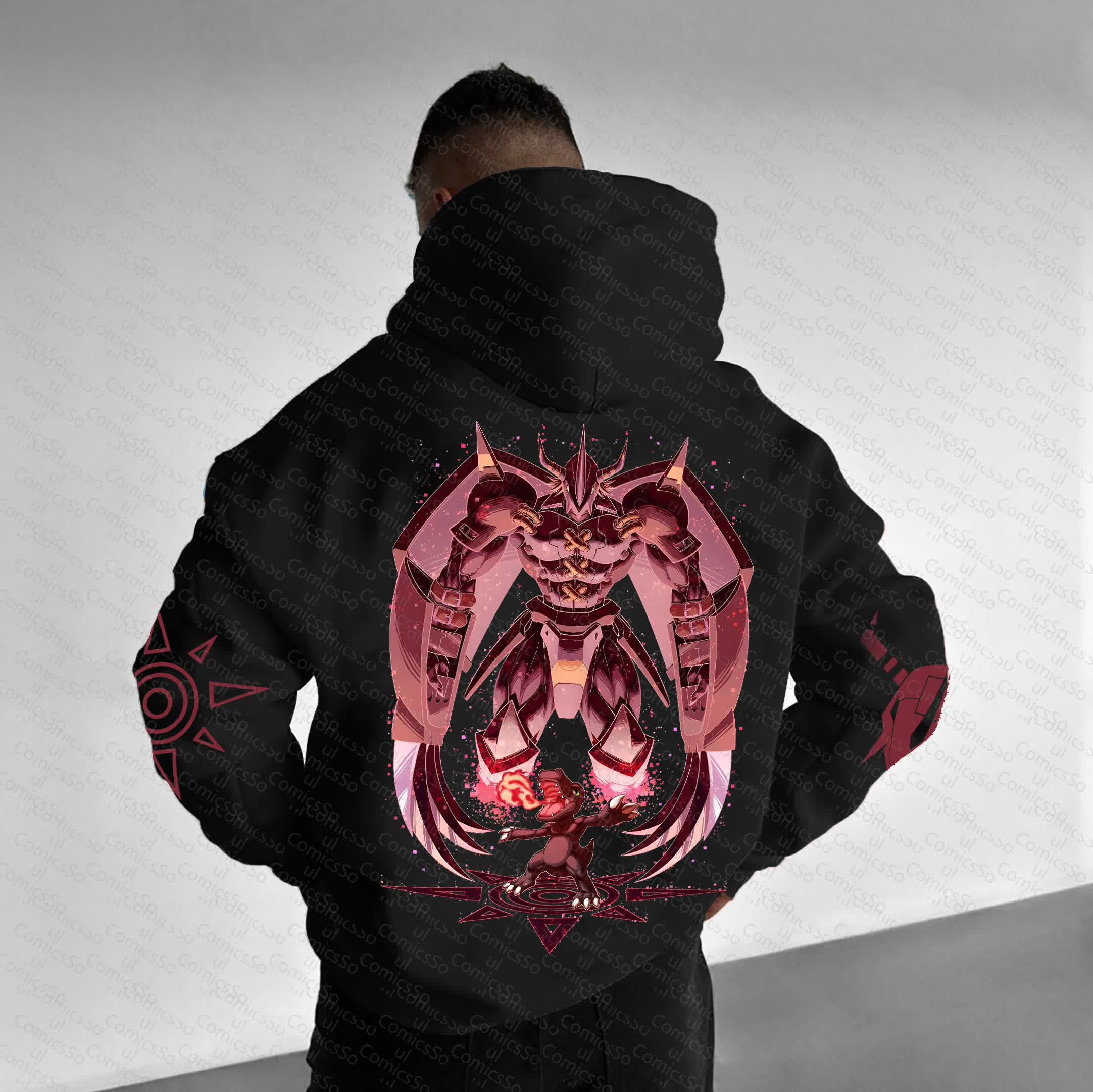 Unisex “Digimon” Anime Graphic Streetwear Vintage Hoodie