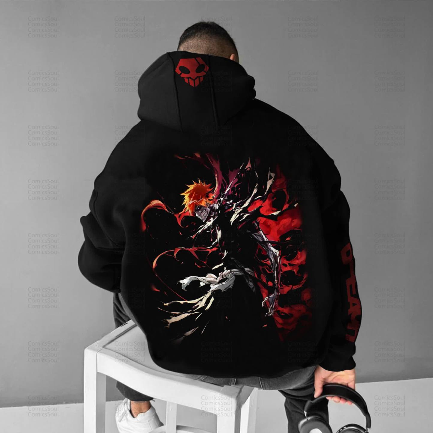 Unisex “Bleach” Anime Graphic Streetwear Vintage Hoodie