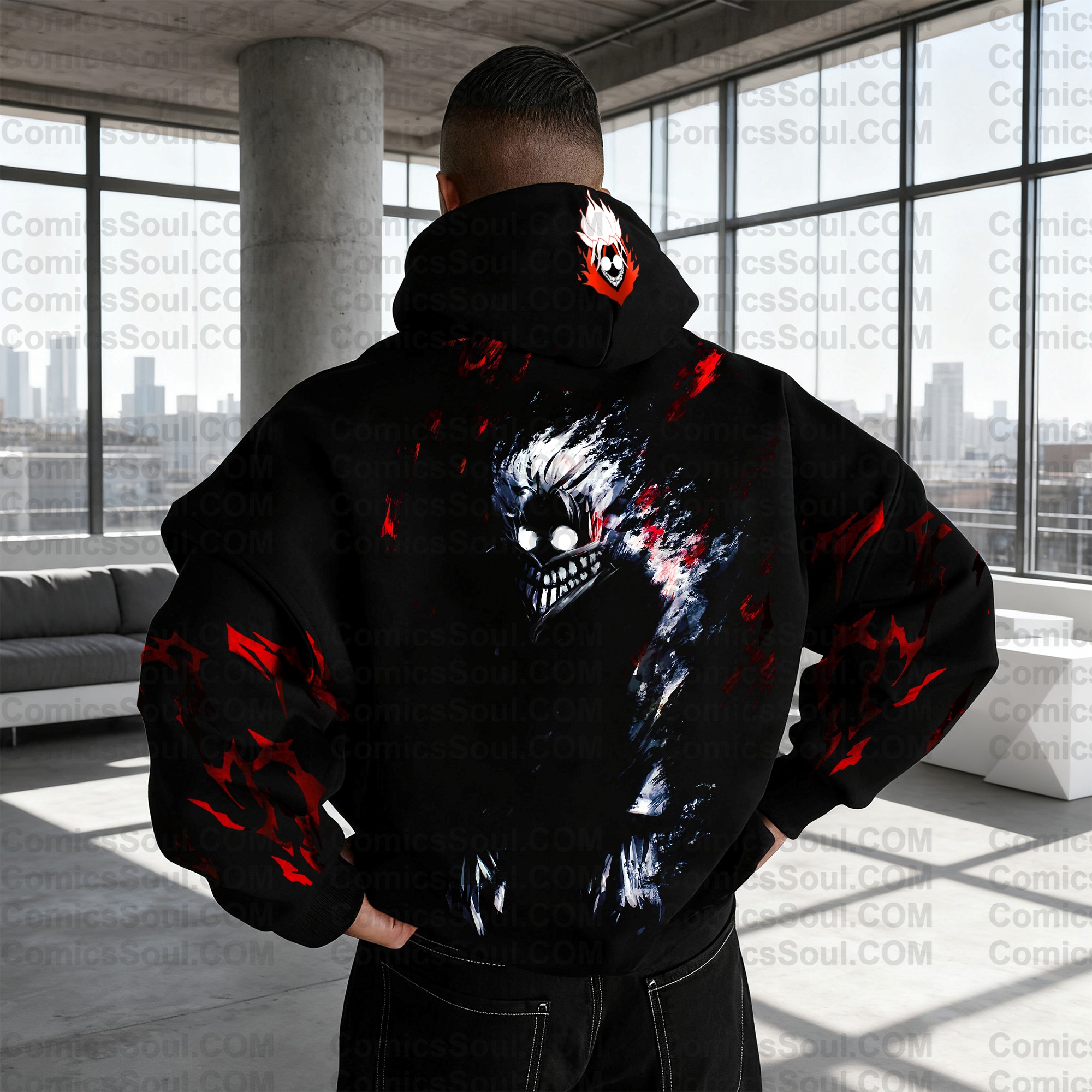 Unisex Anime Graphic Streetwear Wintage Plush Hoodie