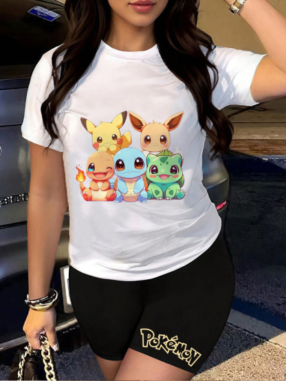 Unisex "Pokémon" Anime Inspired Vintage T-Shirt