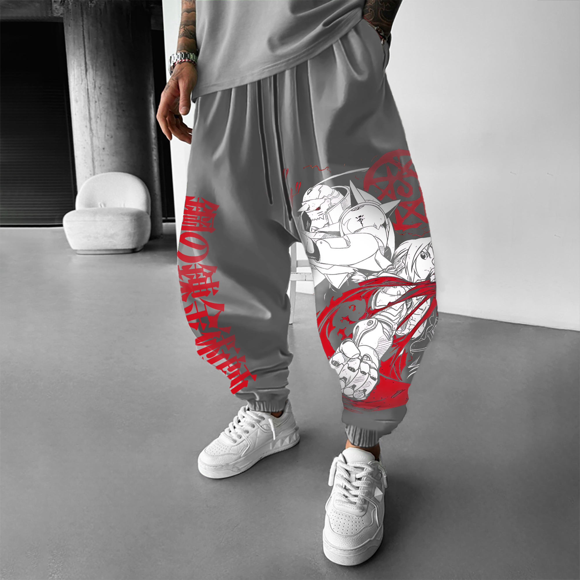 Unisex  “Fullmetal Alchemist” Casual Anime Streetwear Pants