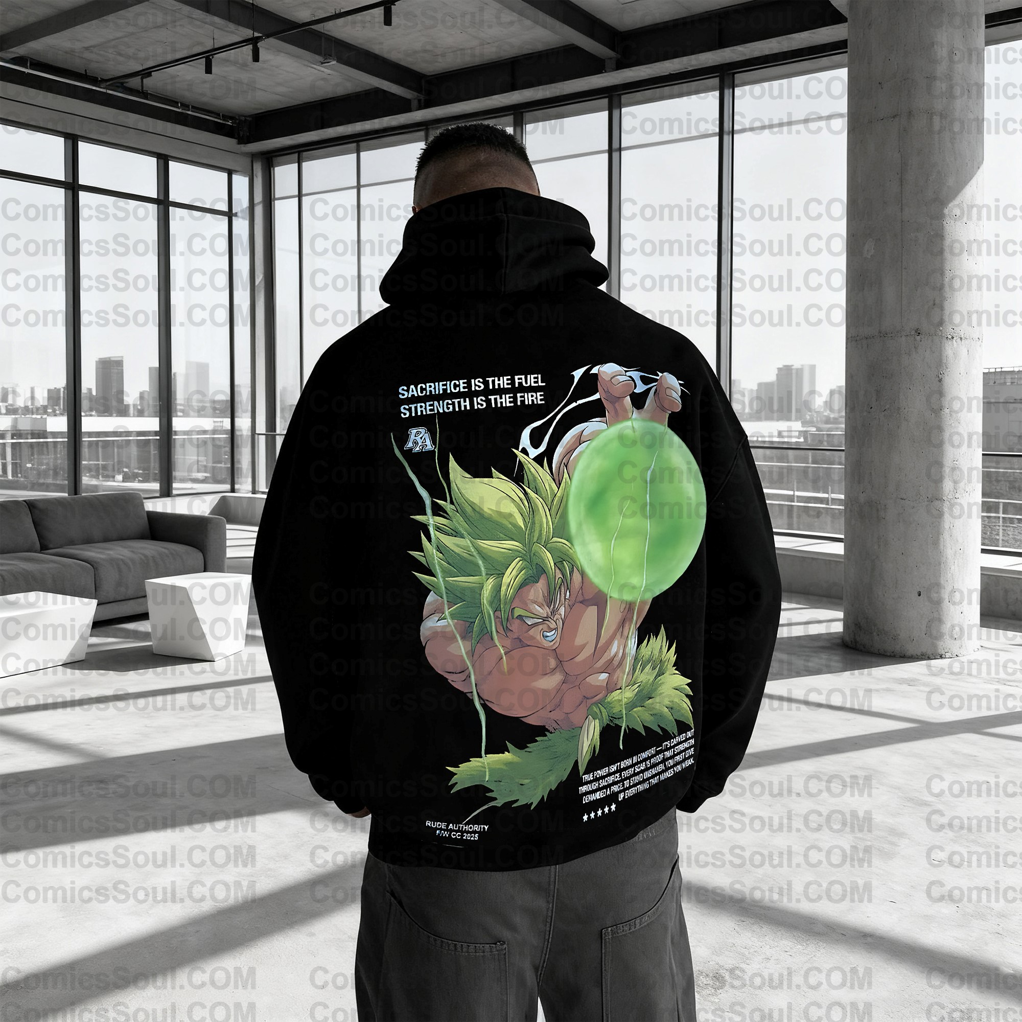 (Plus Velvet)Unisex Anime Graphic Streetwear Vintage Hoodie