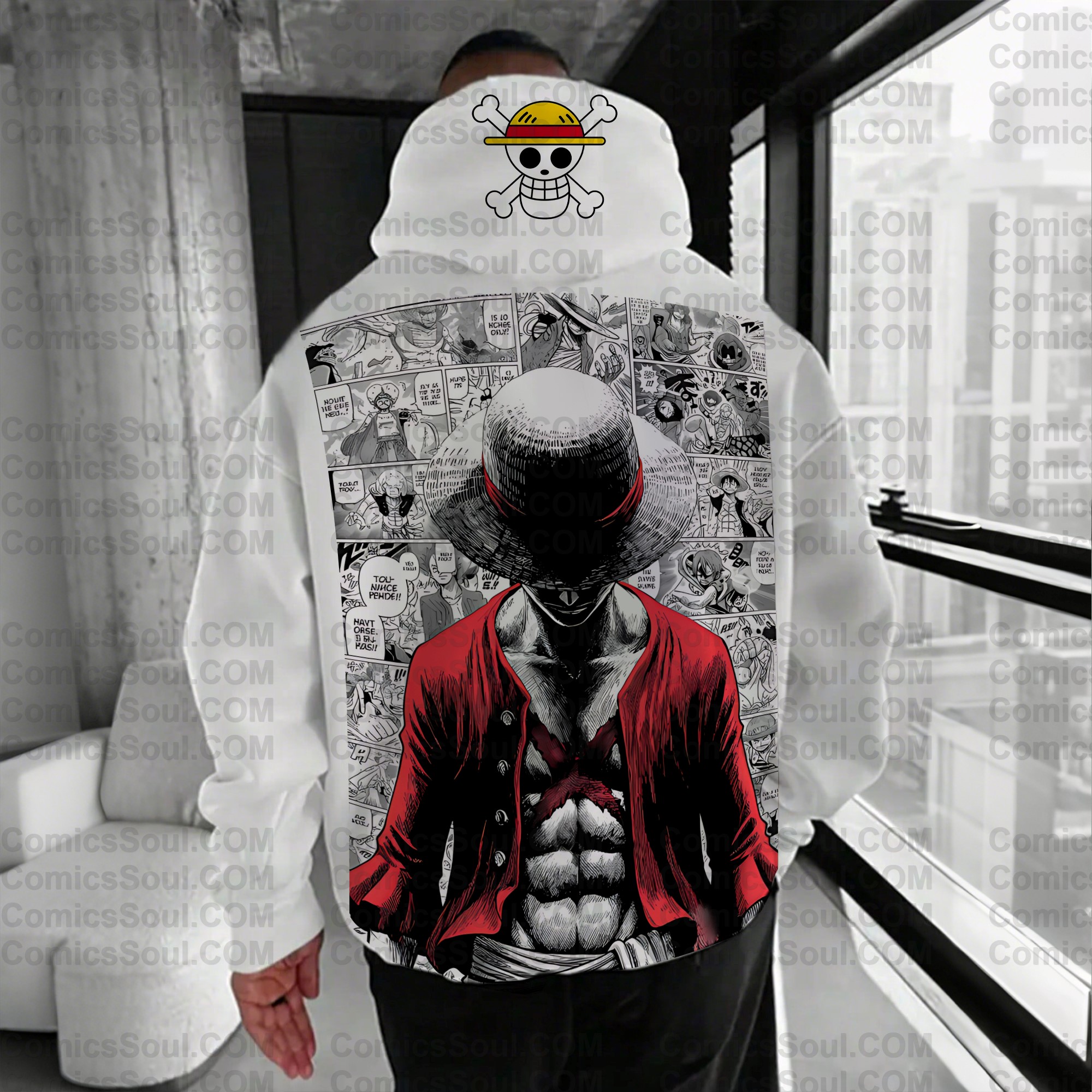 Unisex Anime Graphic Streetwear Wintage Plush Hoodie