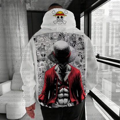 Unisex Anime Graphic Streetwear Wintage Plush Hoodie