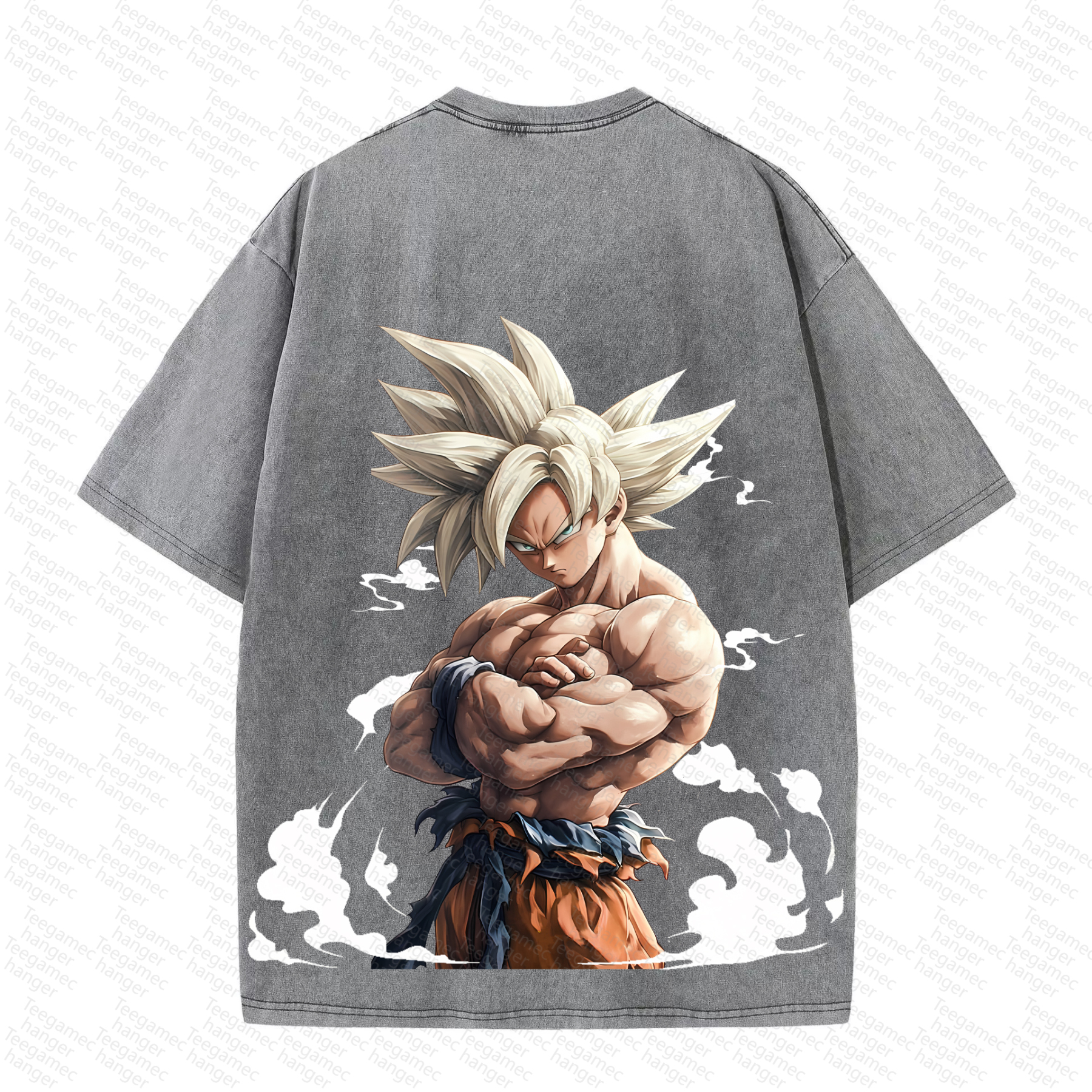 Unisex High Quality Inspired Vintage Washed 3D Direct Injection T-Shirt