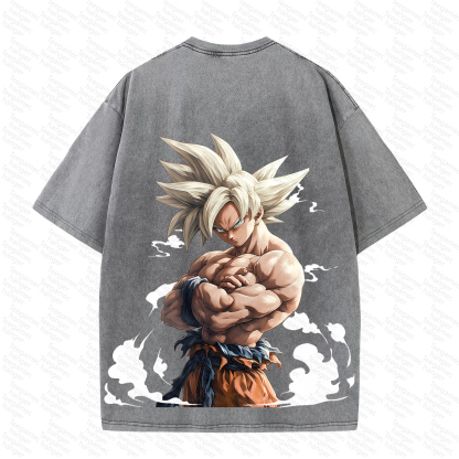 Unisex High Quality Inspired Vintage Washed 3D Direct Injection T-Shirt