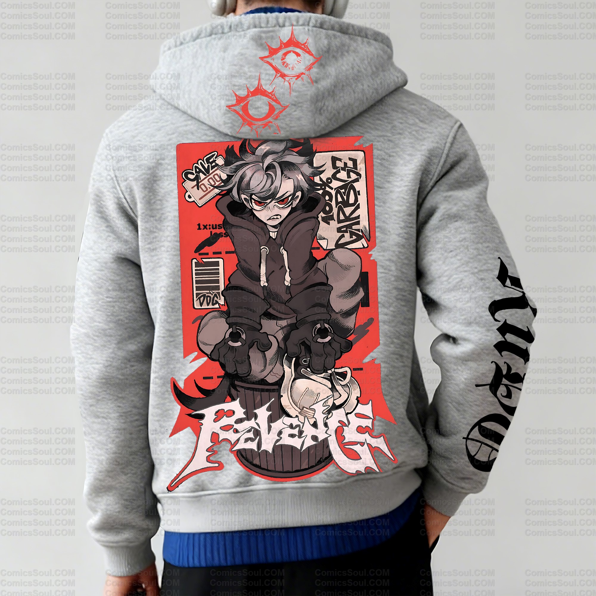 Unisex Graphic Streetwear Vintage Zipper Cardigan Plush Hoodie