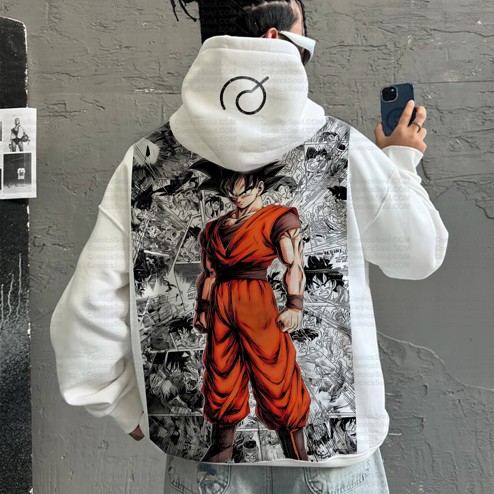 Unisex Graphic Streetwear Vintage Plush Hoodie