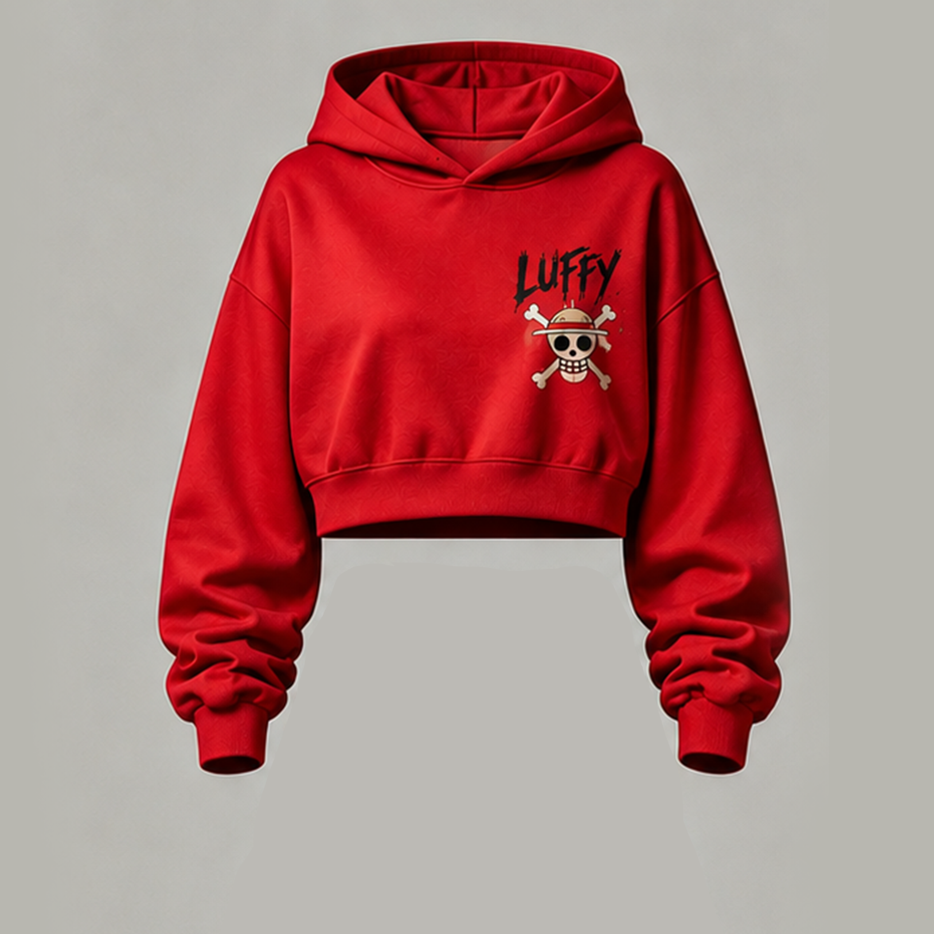 One Piece Cropped Long Sleeve Hoodie & High Waist Jogger Pants Two Piece