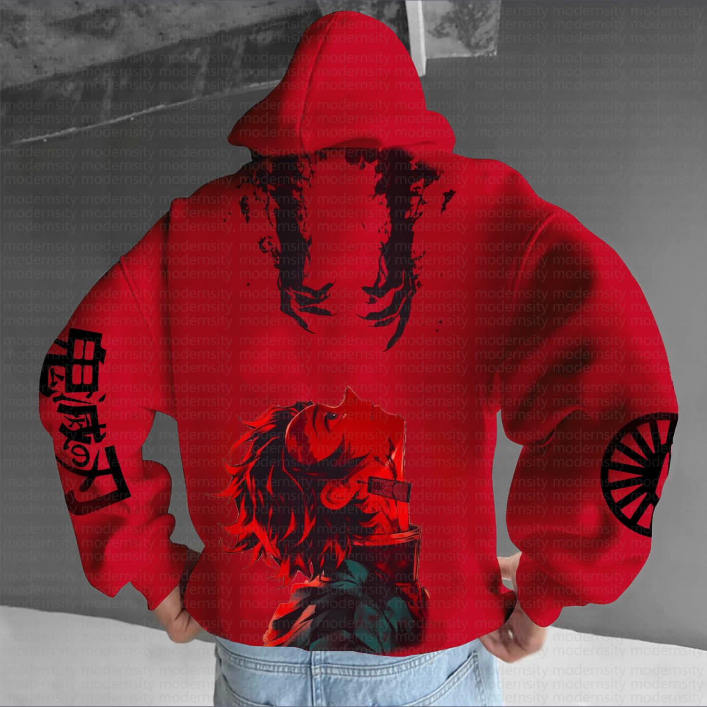 Unisex Anime Graphic Streetwear Vintage Hoodie丨Demon Slayer X Pokémon