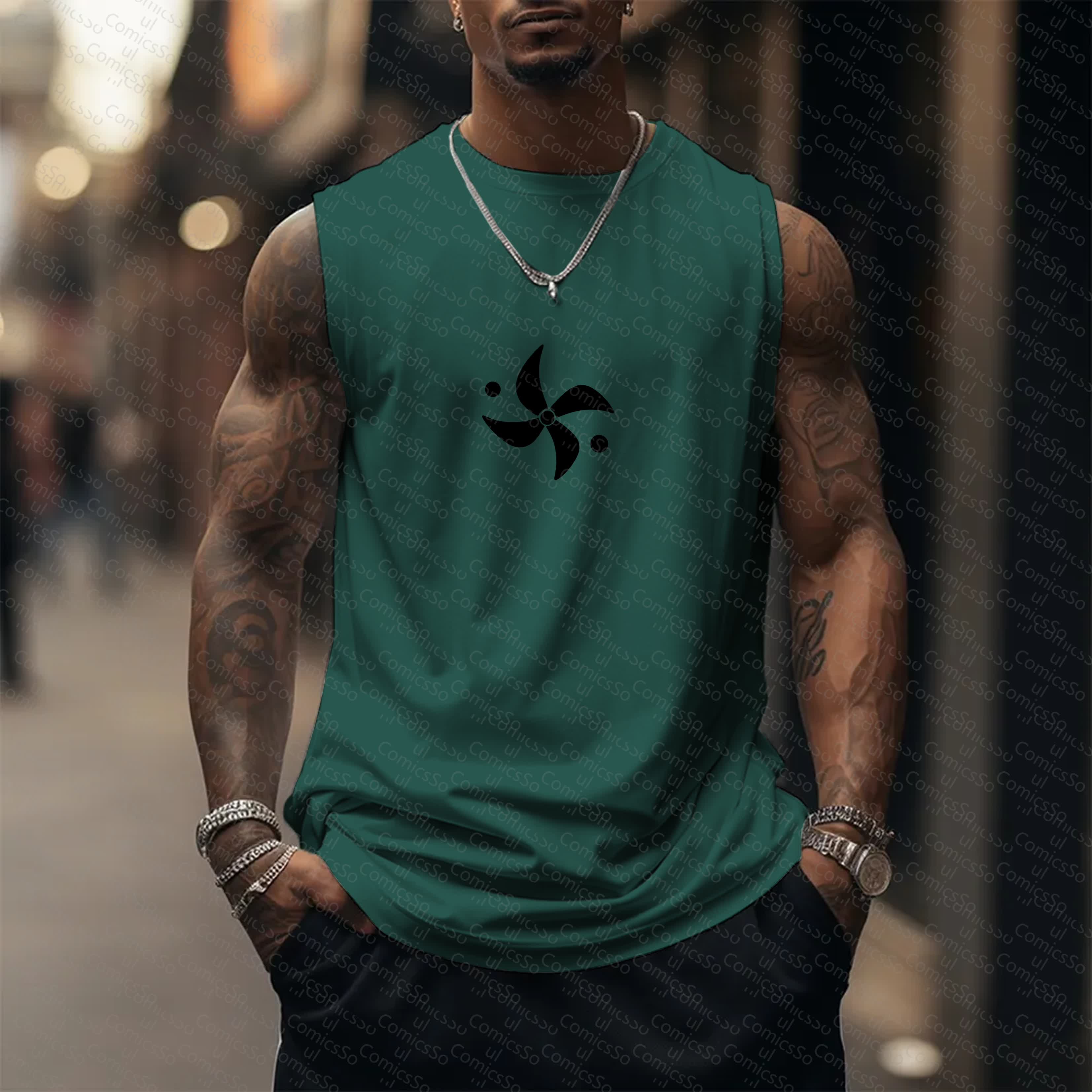 Unisex  “Demon Slayer” Casual Anime  Tank Top