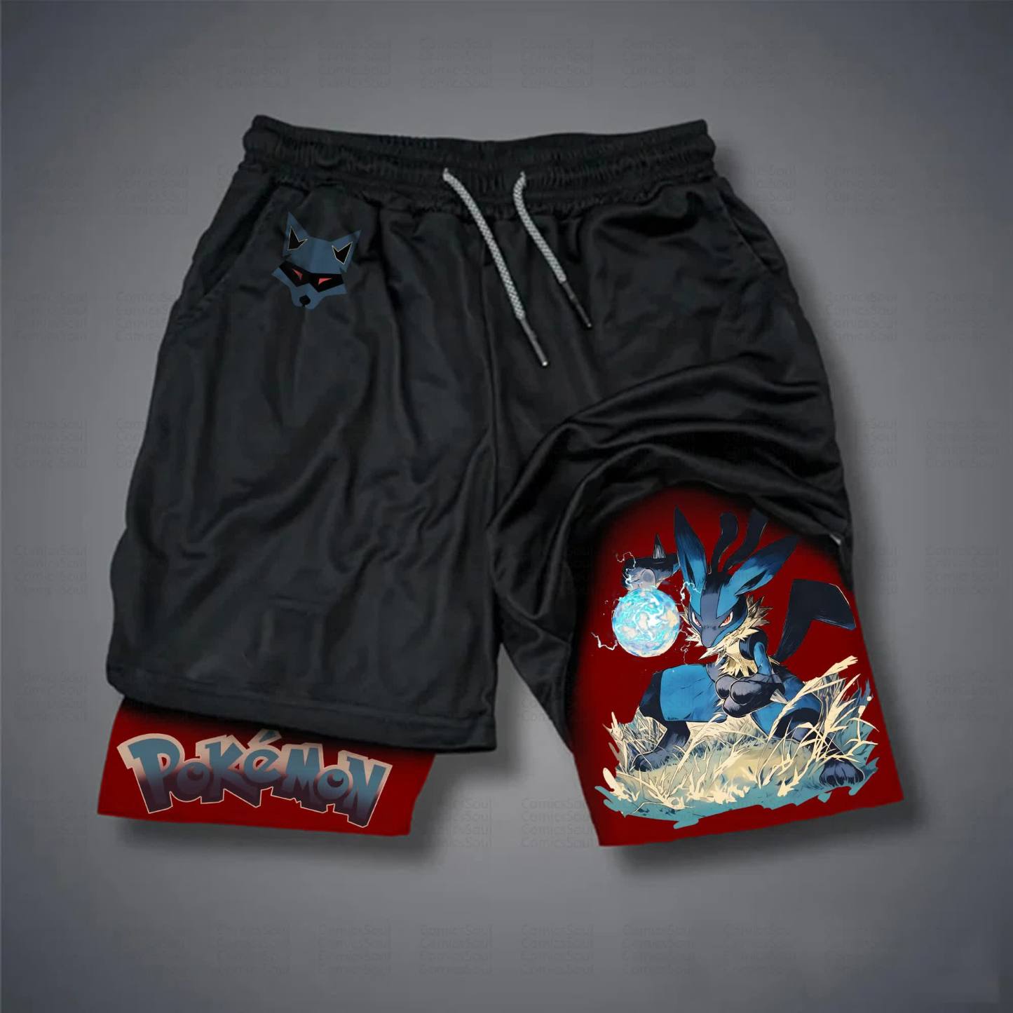 Unisex Casual Anime Streetwear Shorts 丨Demon Slayer X Pokémon