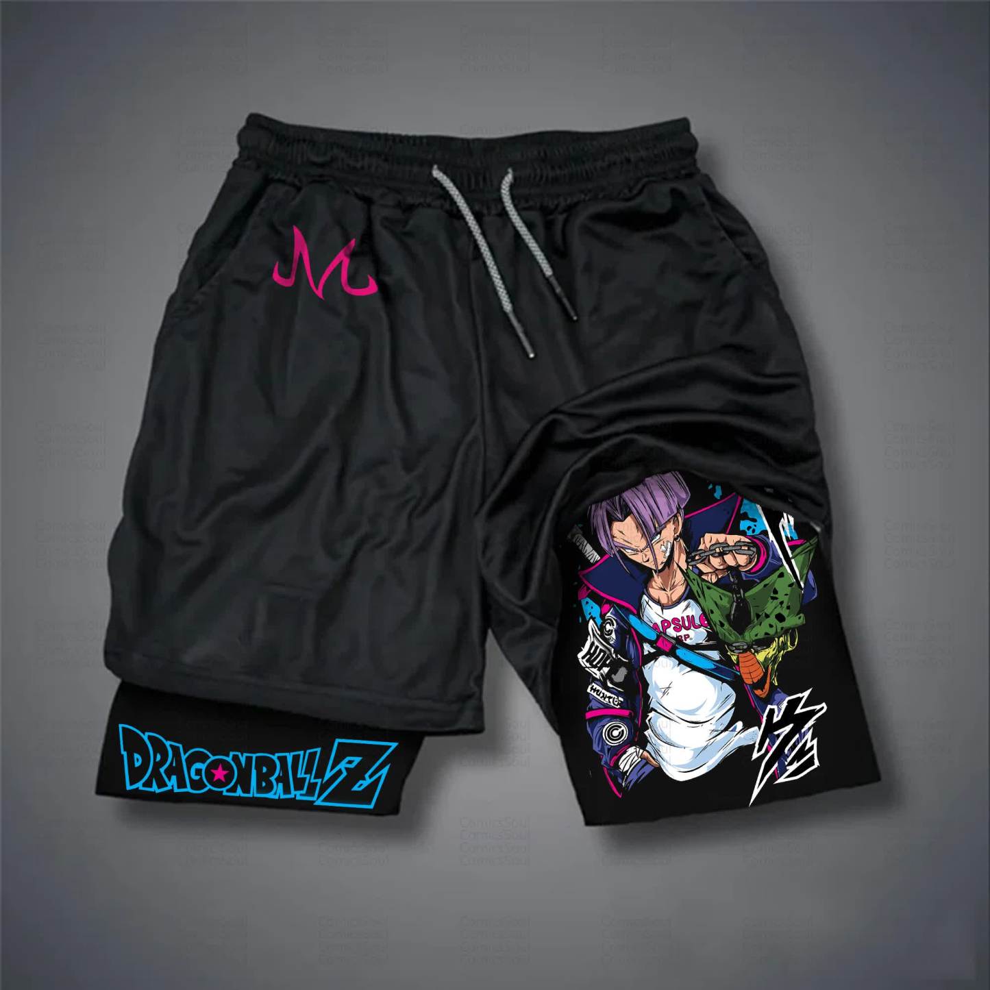 Unisex Casual Anime Streetwear Shorts 丨Demon Slayer X Pokémon