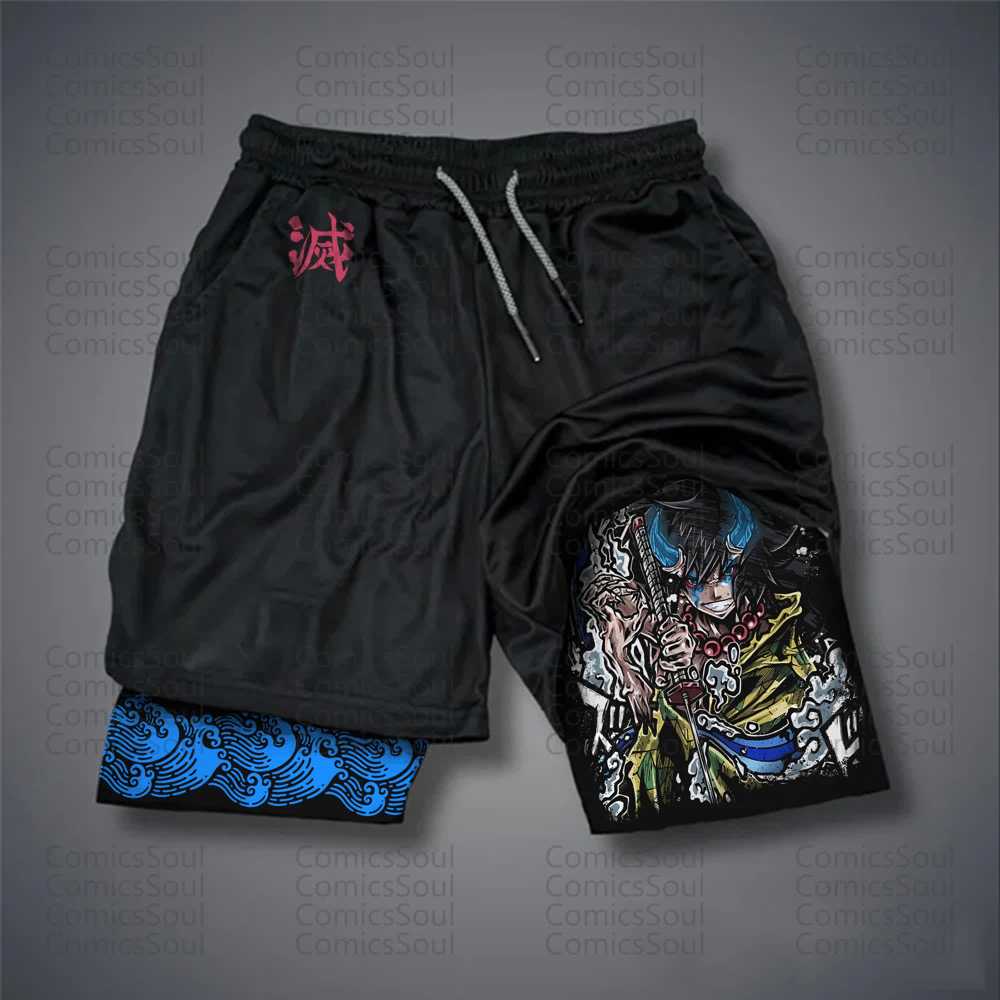 Unisex Casual Anime Streetwear Shorts 丨Demon Slayer