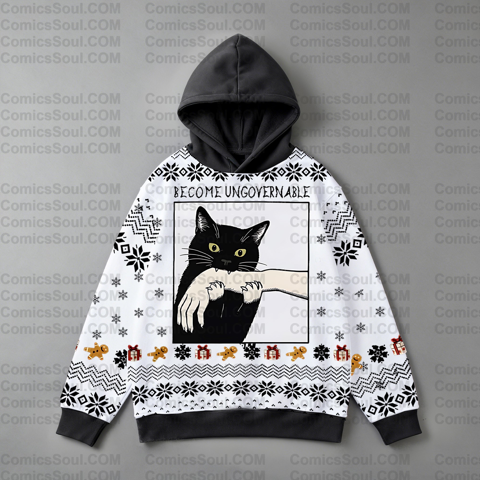 Plus Velvet Unisex Anime Graphic Streetwear Vintage Hoodie