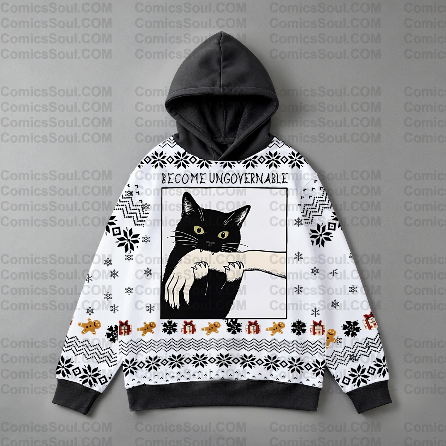 Plus Velvet Unisex Anime Graphic Streetwear Vintage Hoodie