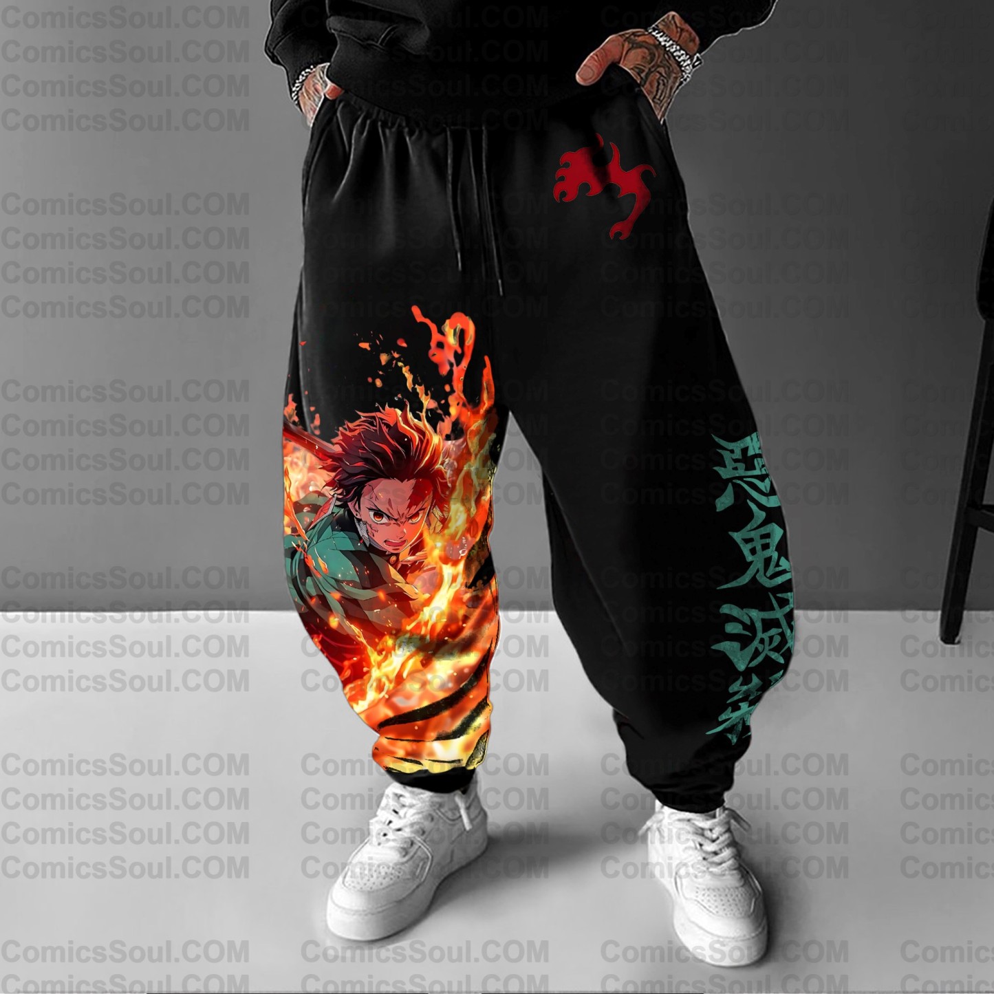 Unisex Anime Inspired Vintage Pants丨Demon slayer