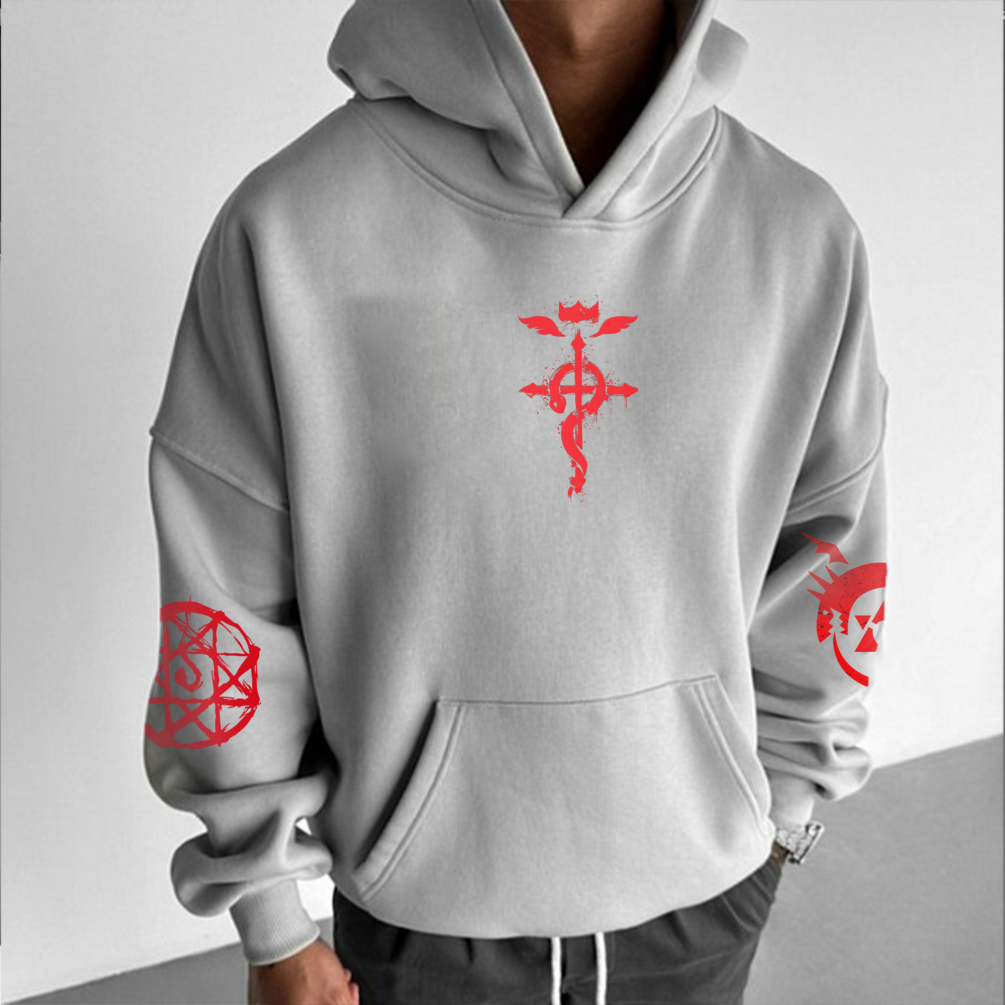 Unisex “Fullmetal Alchemist” Anime Graphic Streetwear Vintage Hoodie