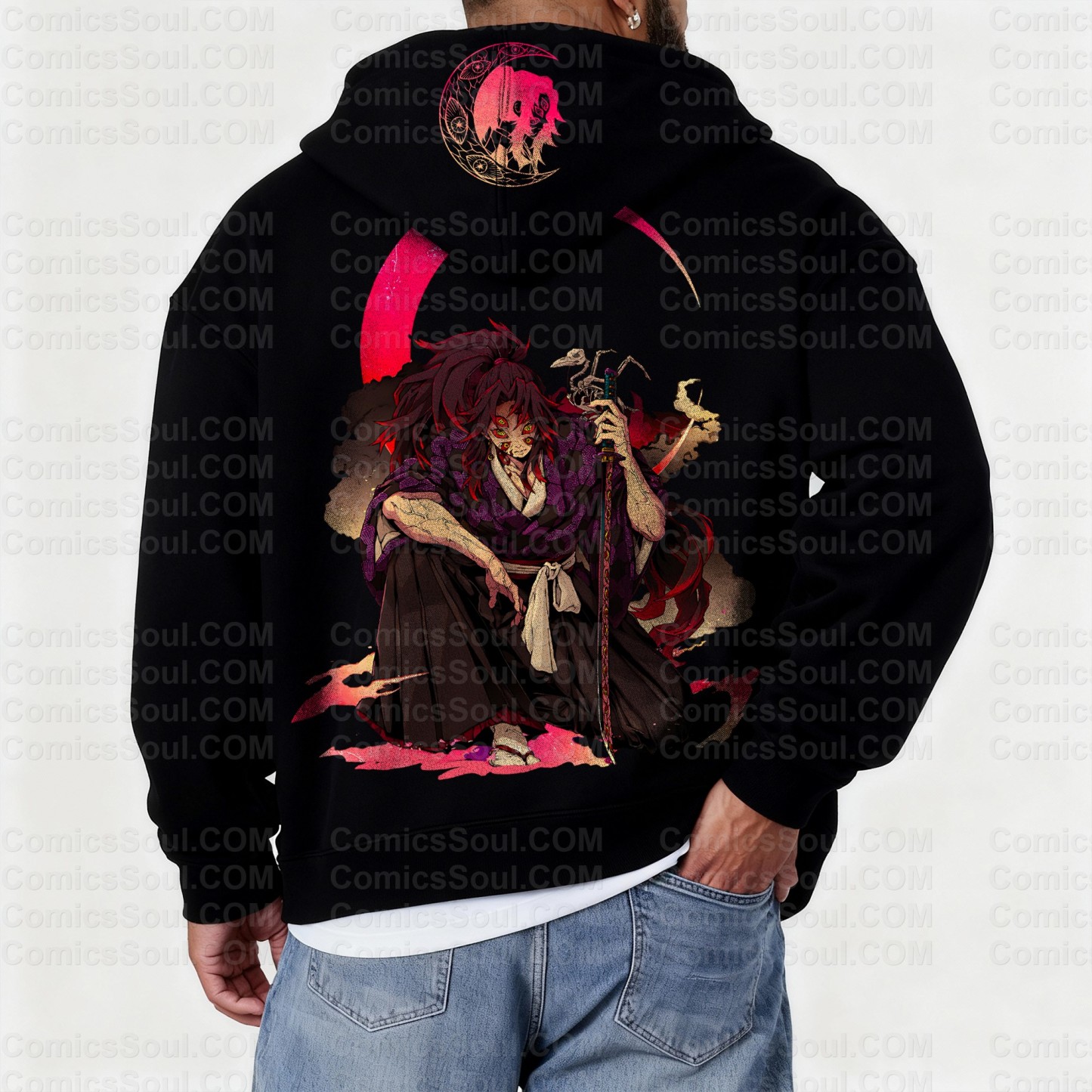 Unisex Graphic Streetwear Vintage Zipper Cardigan Plush Hoodie