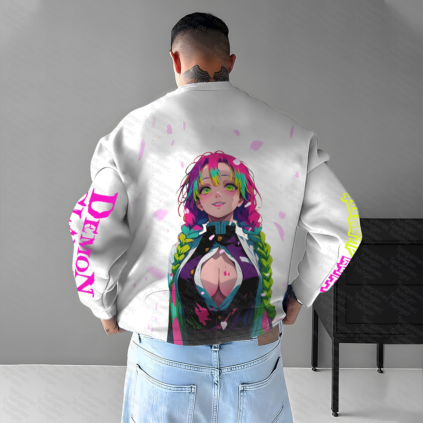 Unisex Anime Graphic Inspired Vintage Sweatshirt