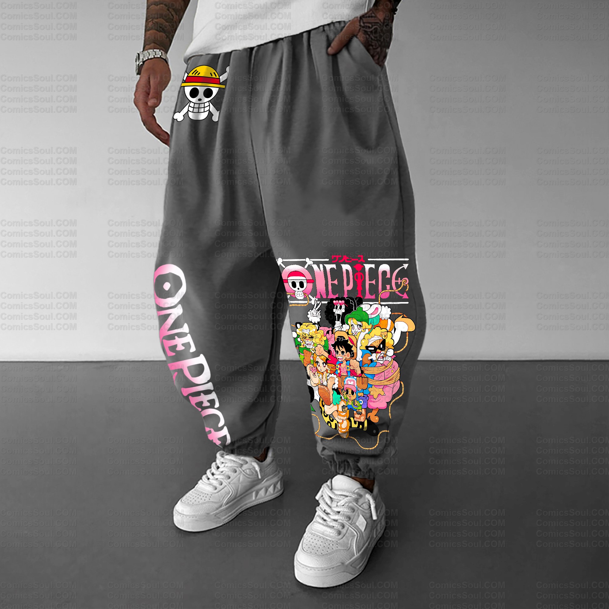 Unisex Anime Inspired Vintage Plush Pants