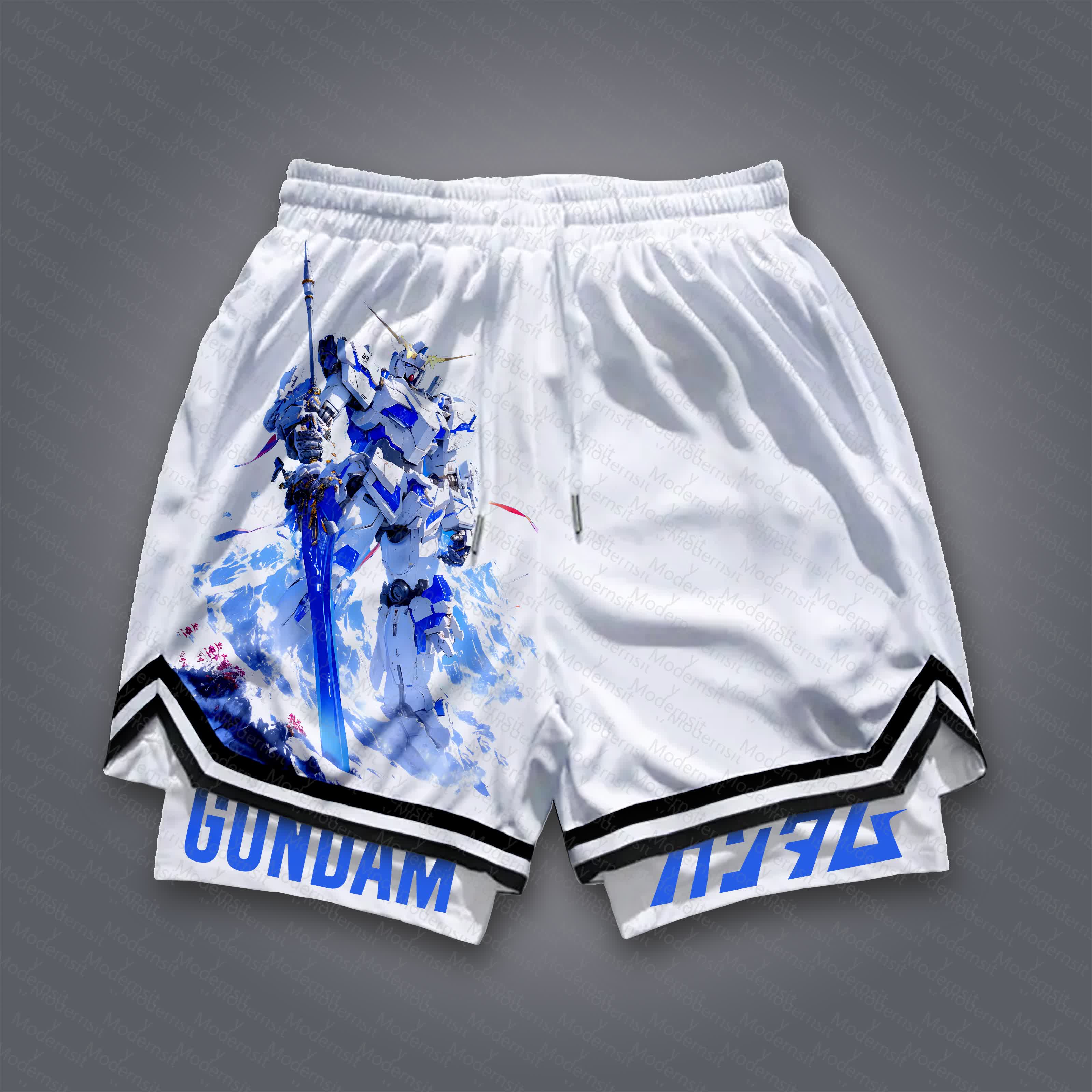 Unisex  “Gundam Series” Casual Anime Streetwear Shorts