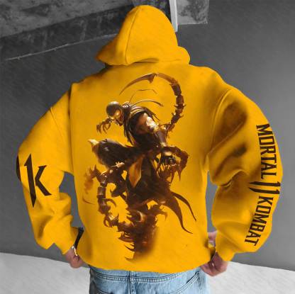 Unisex “Mortal Kombat” Anime Graphic Streetwear Vintage Hoodie