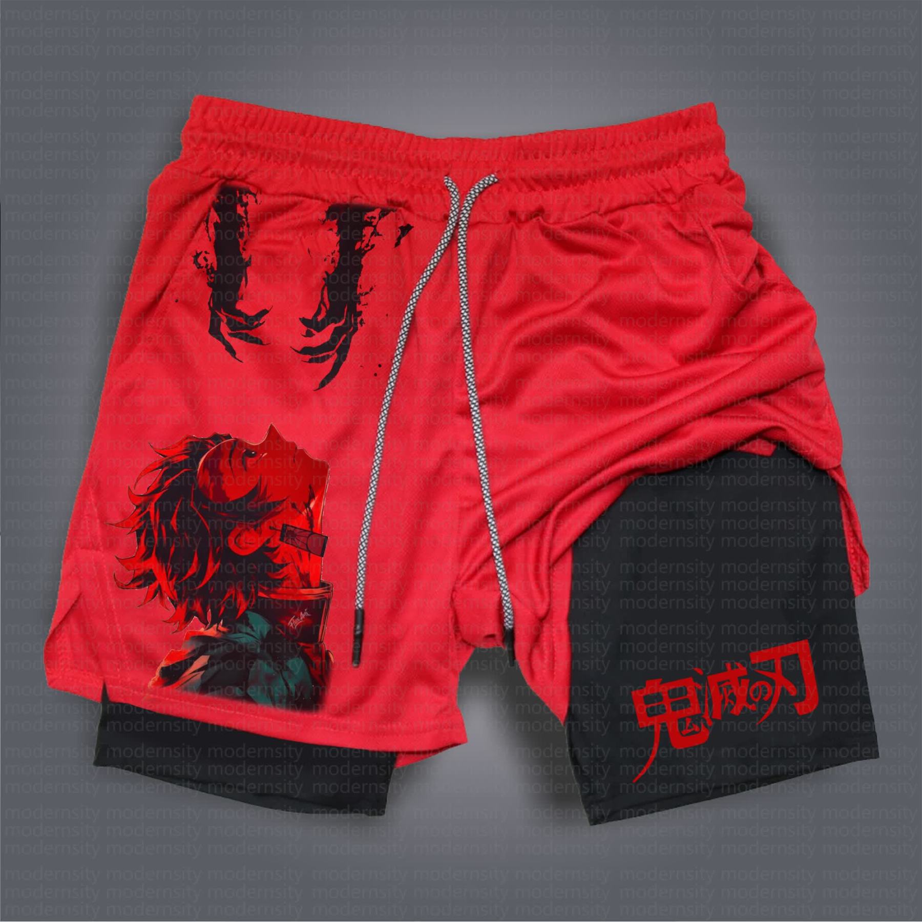 Unisex Casual Anime Streetwear Shorts 丨Demon Slayer X Pokémon