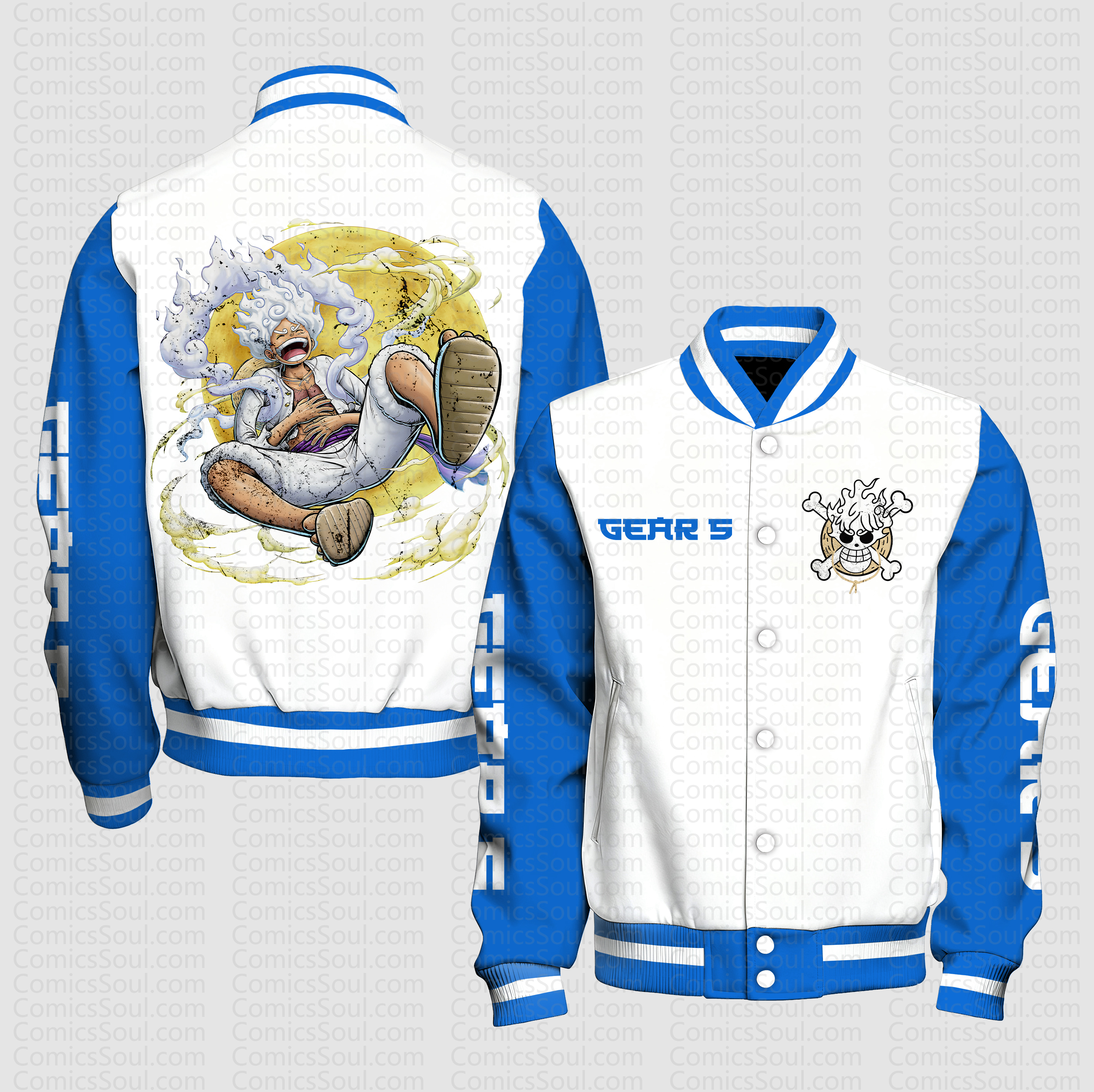 Unisex Vintage Anime Graphic Jacket