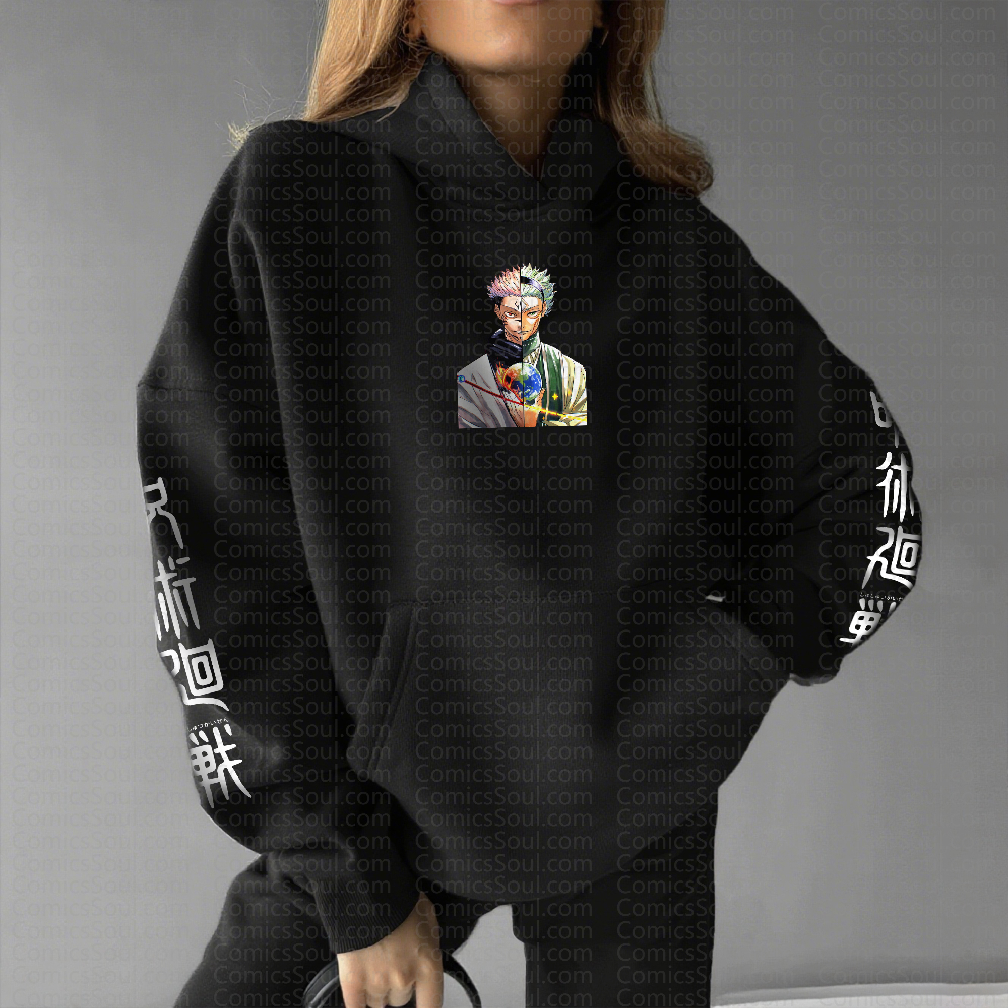 "Jujutsu Kaisen" Unisex Anime Inspired Vintage Hoodie