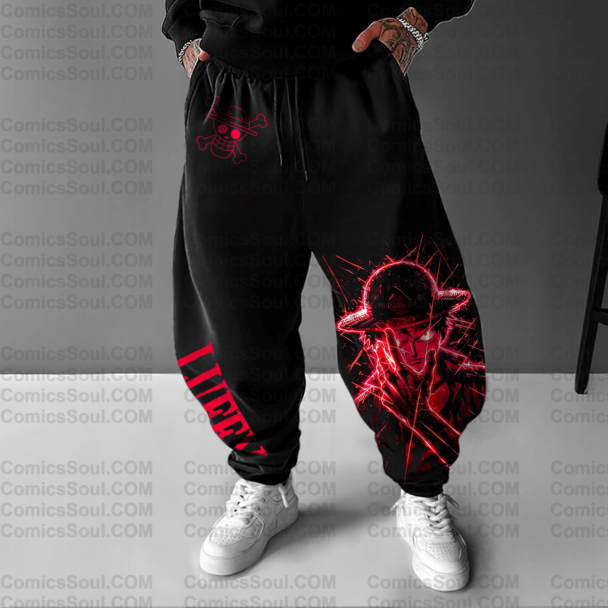 Unisex Anime Printed Gift Oversized Harem Pants