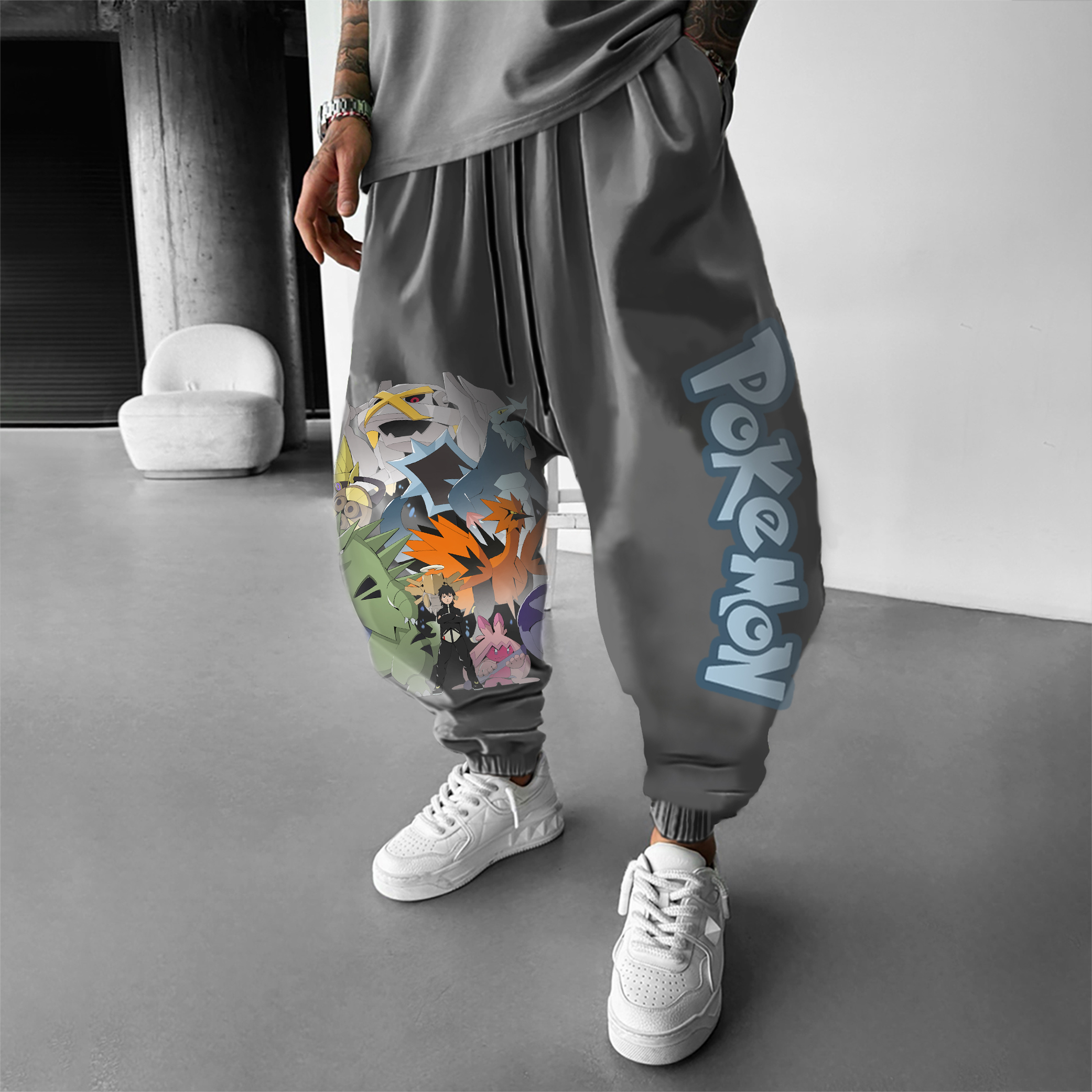 Unisex  “Pokémon” Casual Anime Streetwear Pants