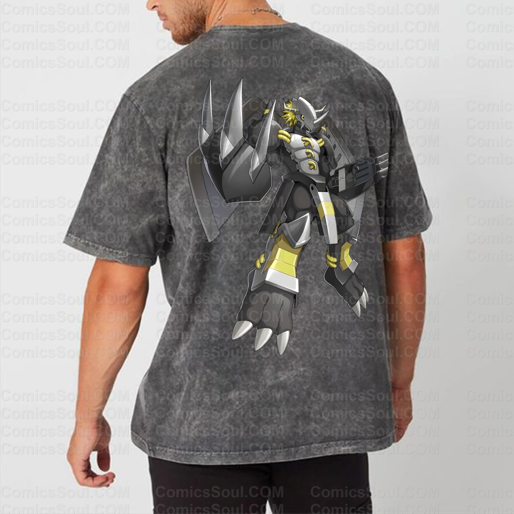 Vintage 3D Direct Inkjet Printed Washed Unisex T-Shirt