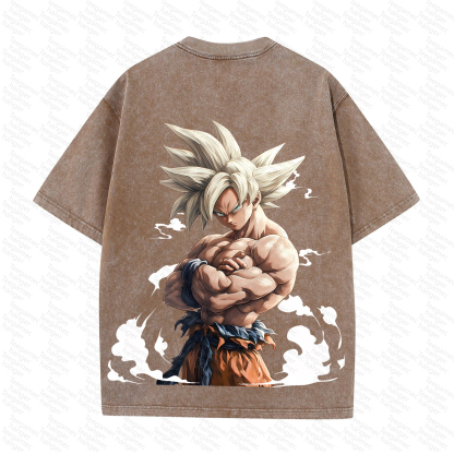 Unisex High Quality Inspired Vintage Washed 3D Direct Injection T-Shirt