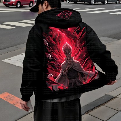 Unisex Graphic Streetwear Vintage Zipper Cardigan Plush Hoodid