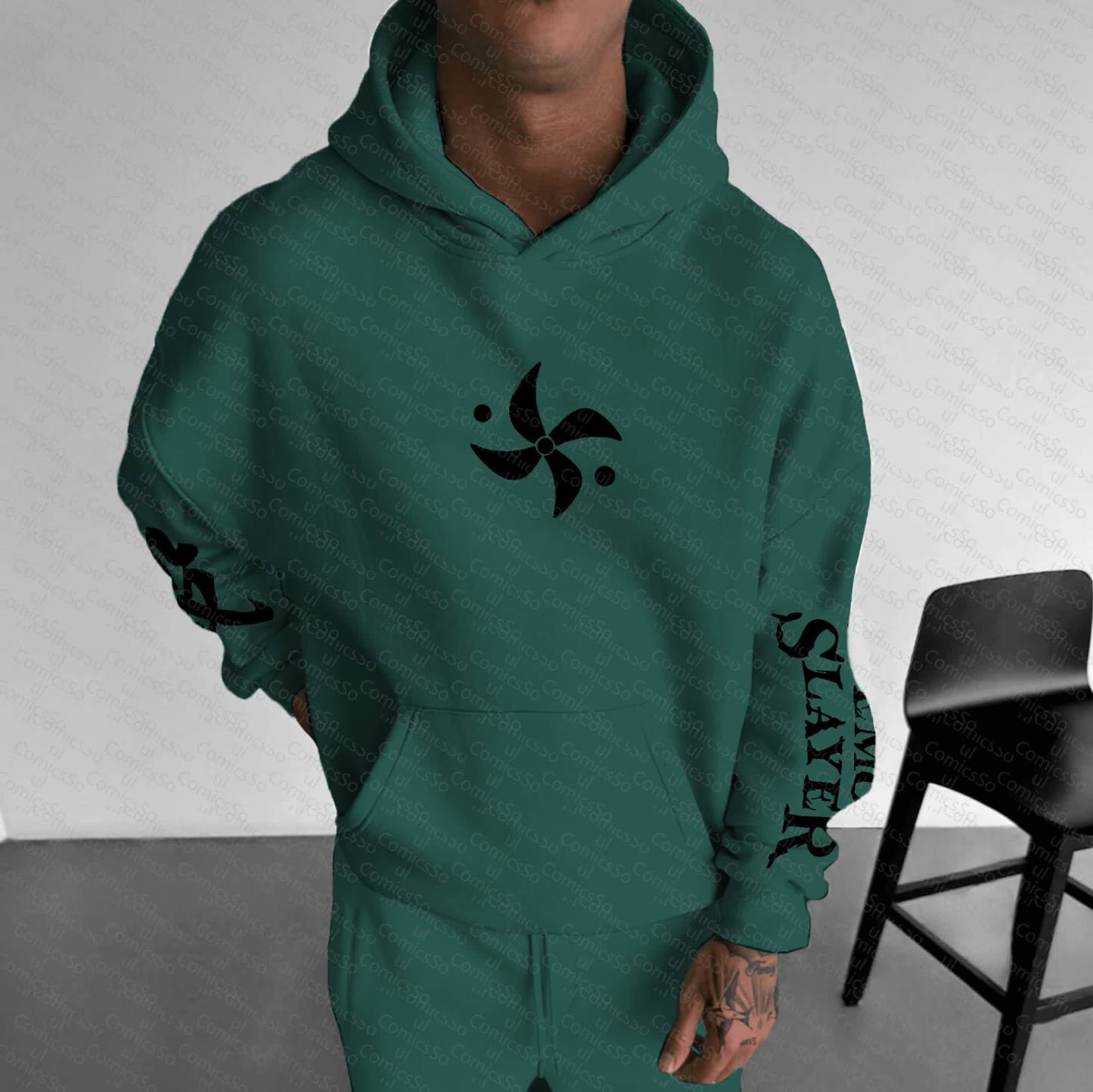 Unisex “Demon Slayer” Anime Graphic Streetwear Vintage Hoodie