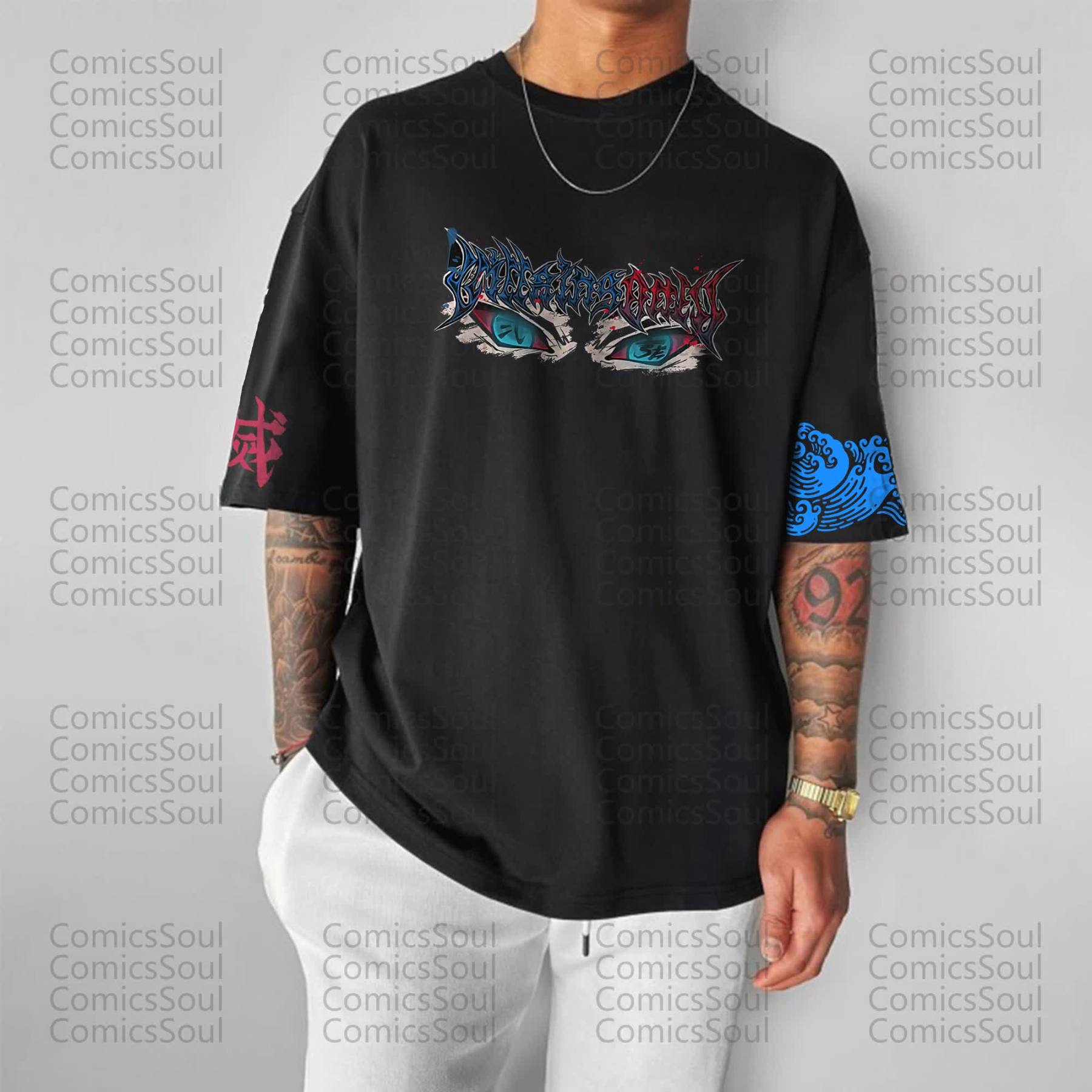 Unisex Anime Inspired Vintage T-Shirt丨Demon Slayer