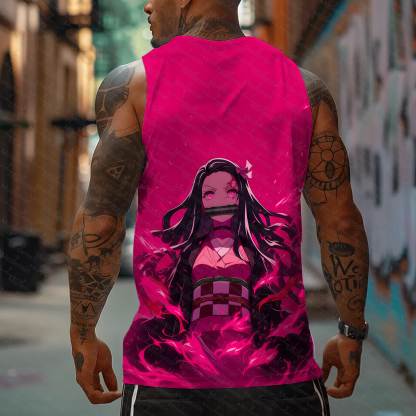 Unisex  “Demon Slayer” Casual Anime  Tank Top