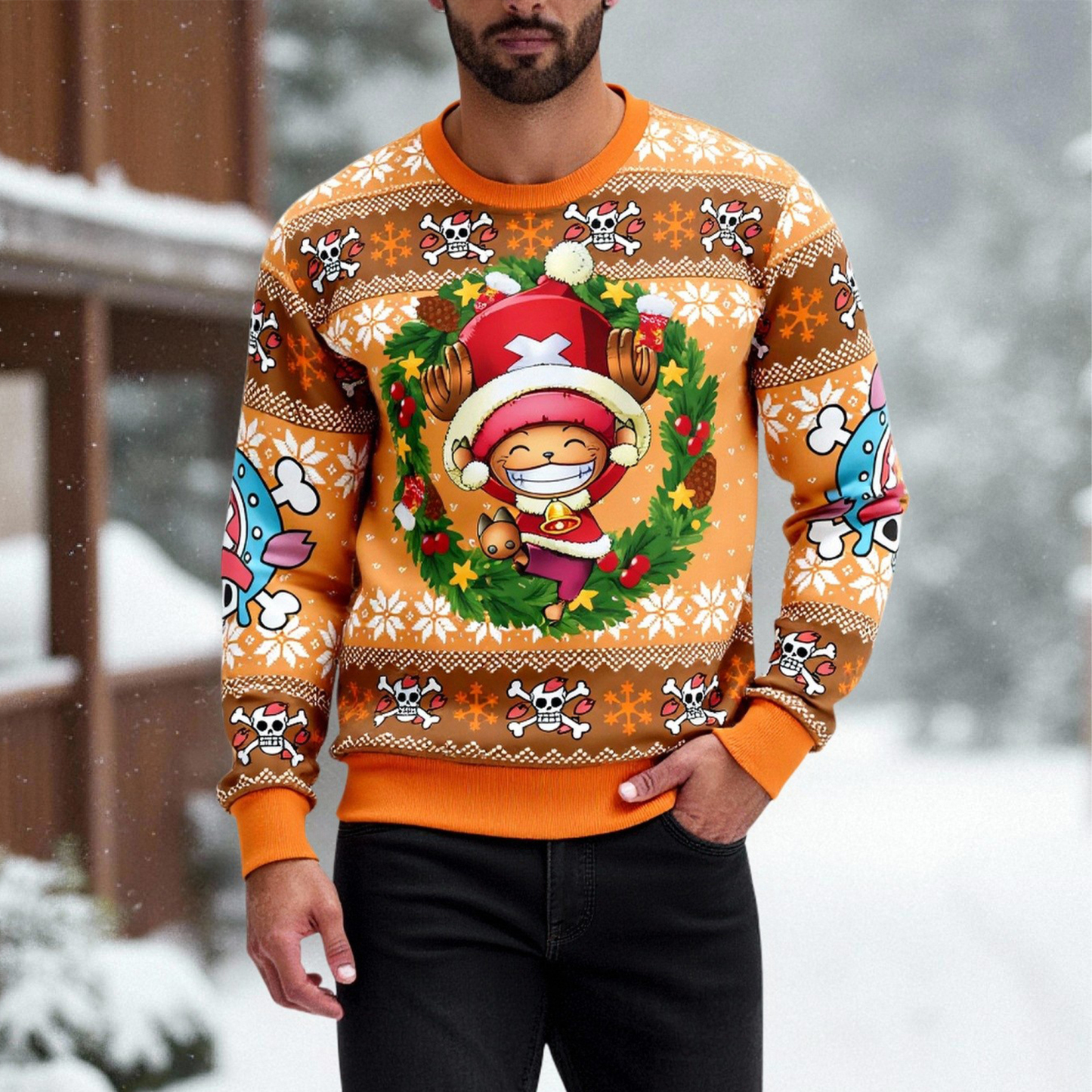 Unisex Anime Ugly Christmas Sweater
