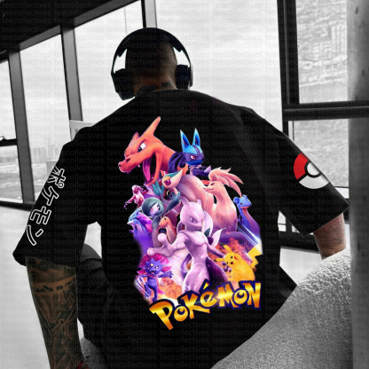 Unisex  "Pokémon" Anime Inspired Vintage T-Shirt