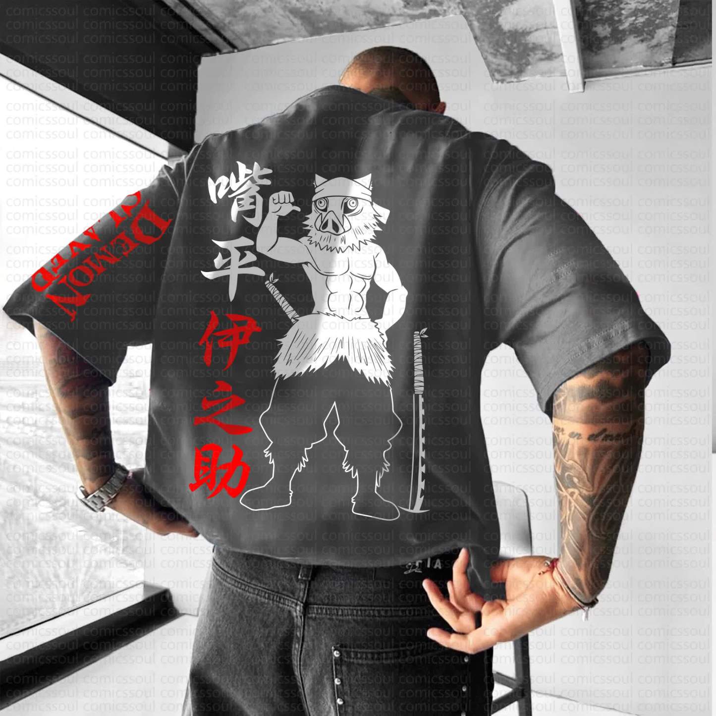 Unisex Anime Inspired Vintage T-Shirt丨Demon Slayer X Pokémon