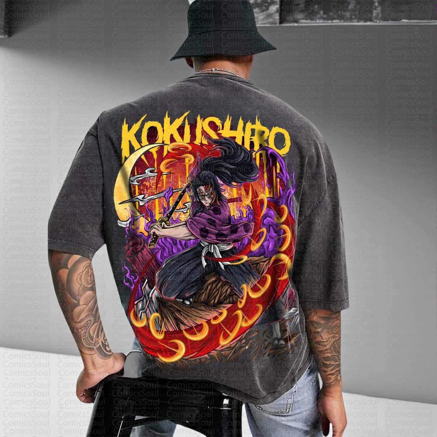 Unisex Anime Inspired Vintage T-Shirt丨Demon Slayer X Pokémon