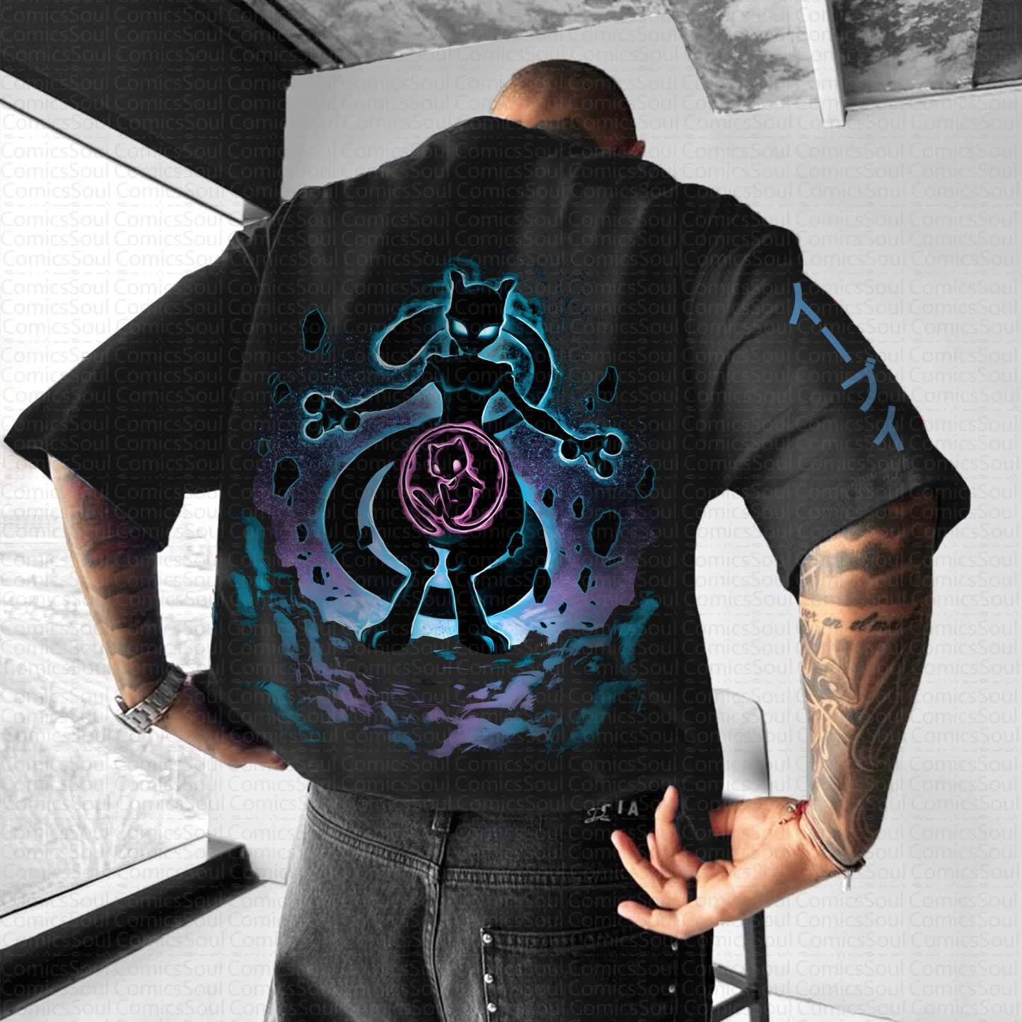 Unisex Anime Inspired Vintage T-Shirt丨Demon Slayer X Pokémon