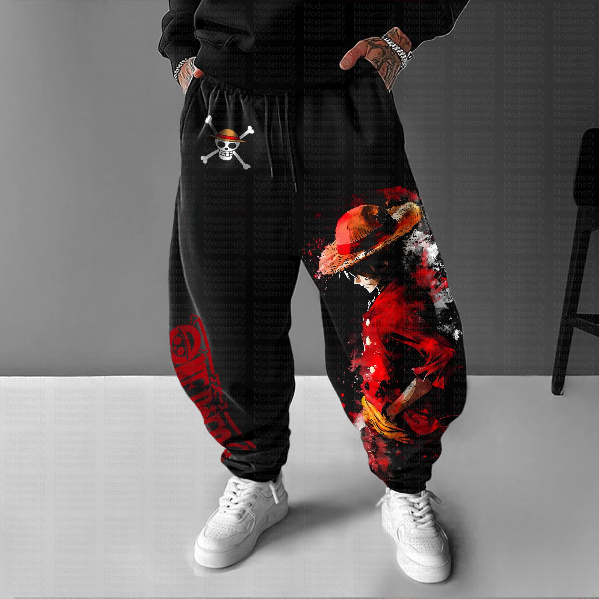 Unisex “One Piece”Anime Printed Gift Oversized Harem Pants