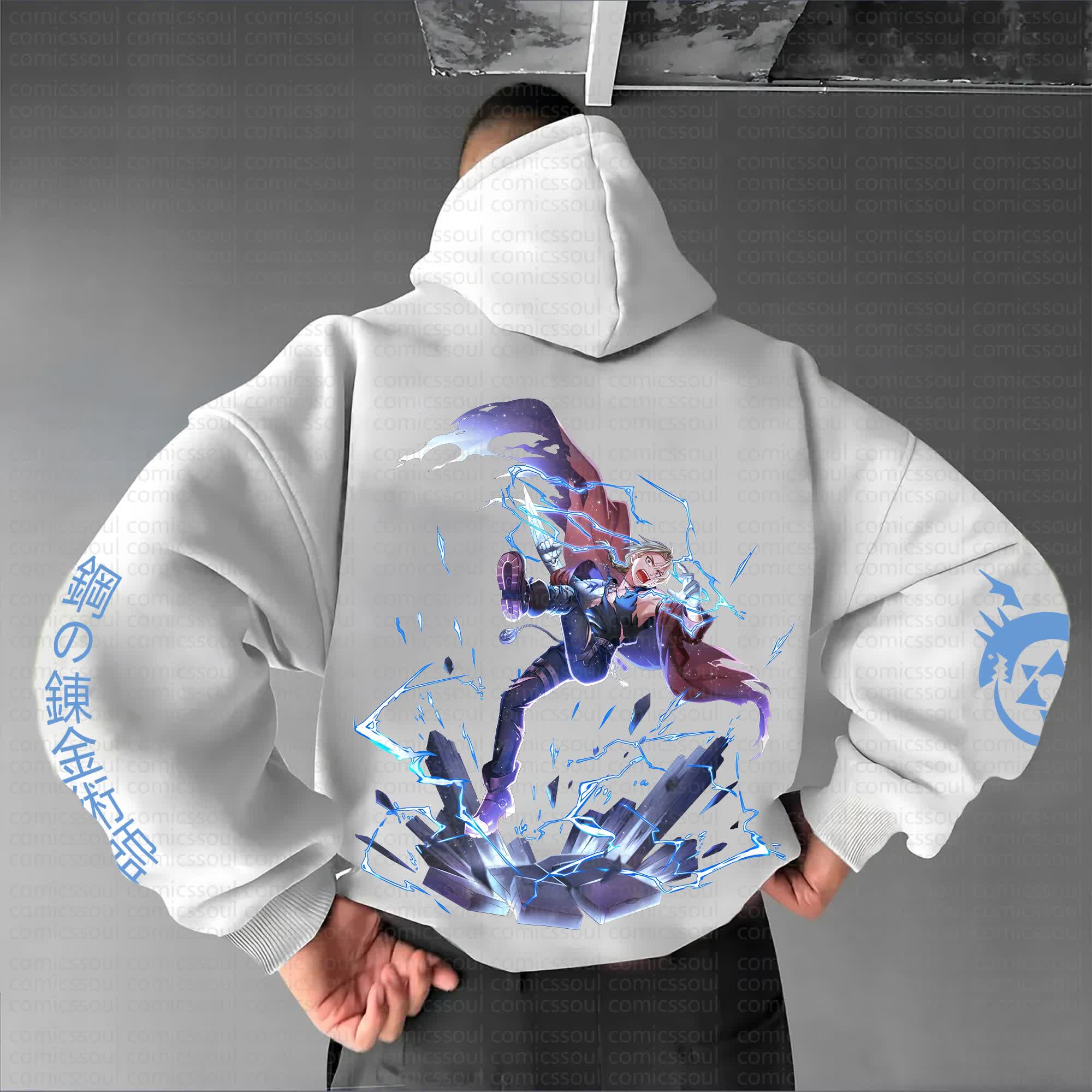 Unisex Anime Graphic Streetwear Vintage Hoodie丨Fullmetal Alchemist