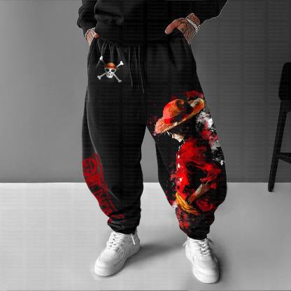 Unisex “One Piece”Anime Printed Gift Oversized Harem Pants